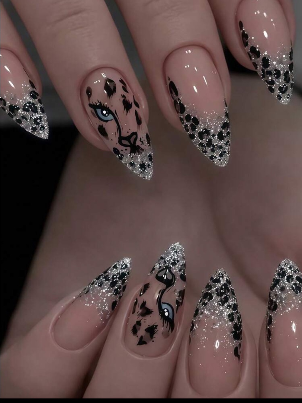 Midnight Prowl Metallic Press On Nail Set NEW 🏷️